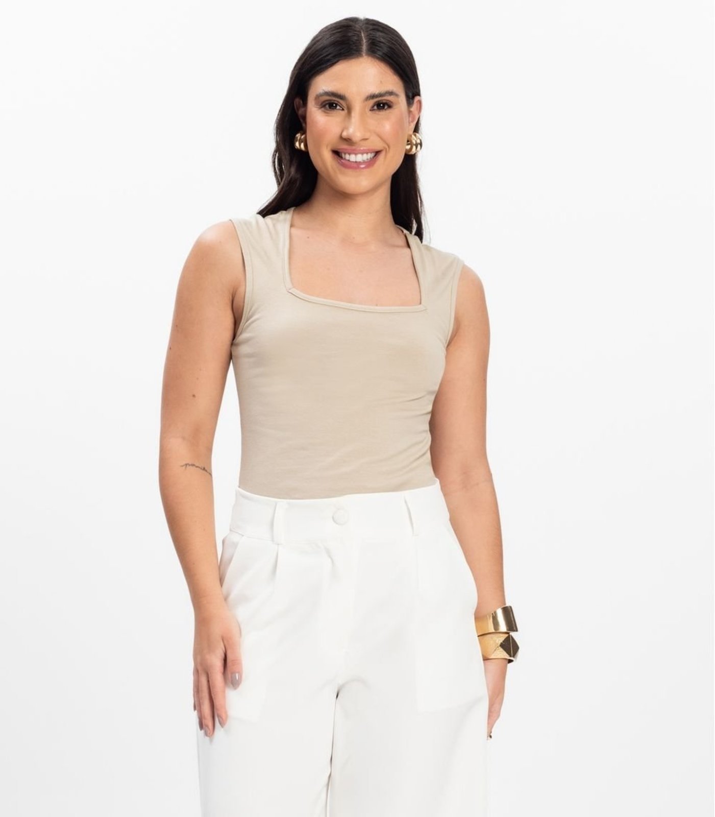 Blusa Feminina Infinita Cor Bege