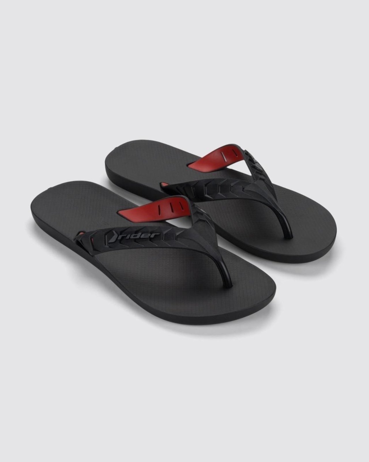 Vista 2 Chinelo de Dedo Adulto Masculino Street Duo Rider preto Rider preto