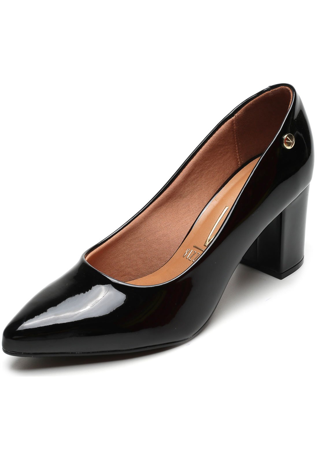 Scarpin Vizzano Bico Fino Preto
