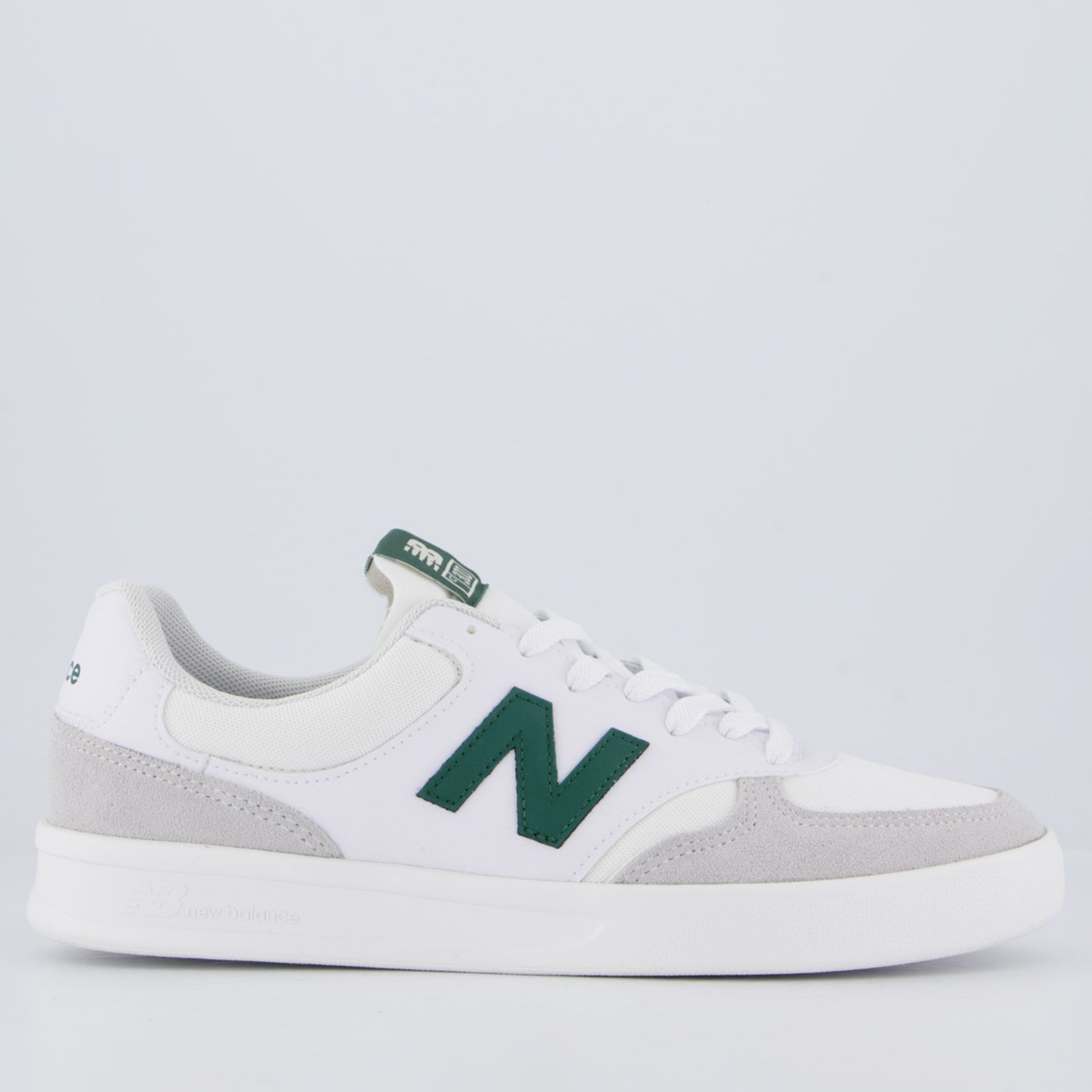 Vista 2 Tênis New Balance CT300 V3 Branco e Verde branco verde New Balance branco verde