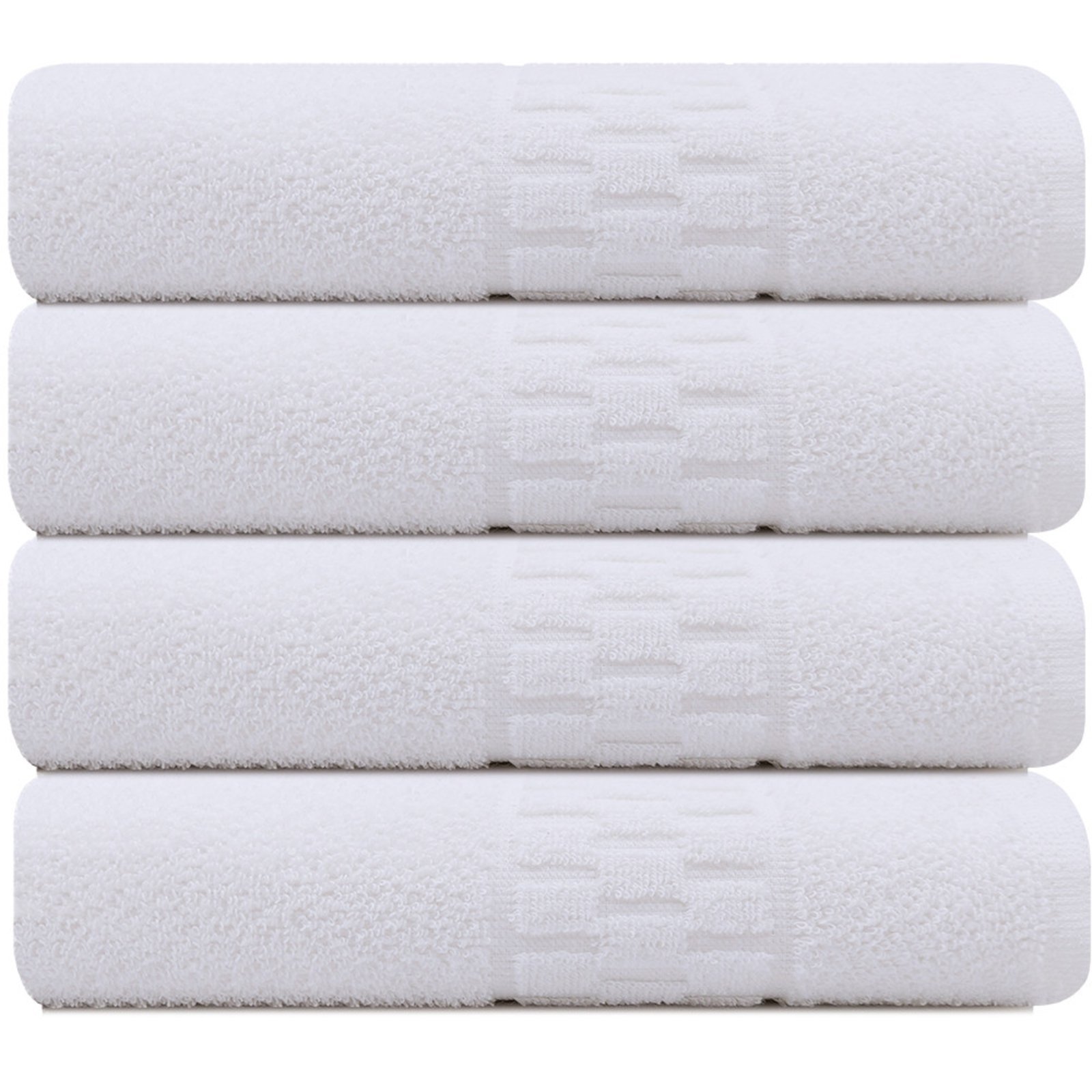 Kit 4 Toalhas Rosto para Salão de Beleza SPA Hotel Academia 48x80cm Emcompre