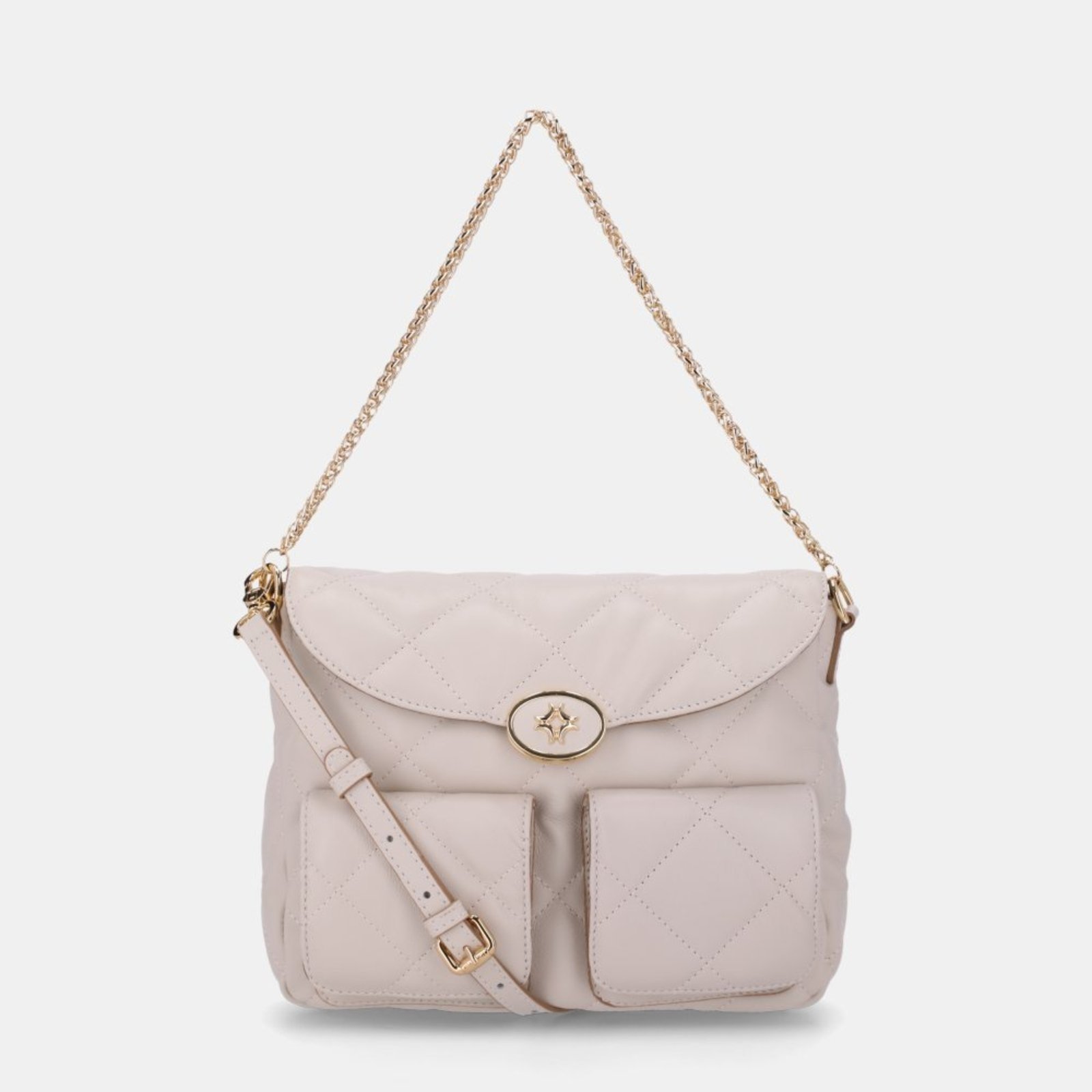 Bolsa Satchel Média Luz da Lua – 2000697 Luz Da Lua Off-white