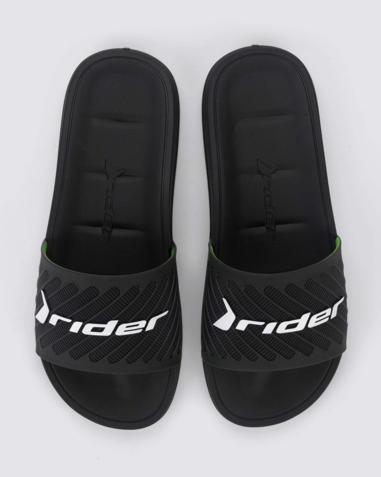 Vista 3 Chinelo Slide Masculino Adulto Rider Free II preto Rider preto