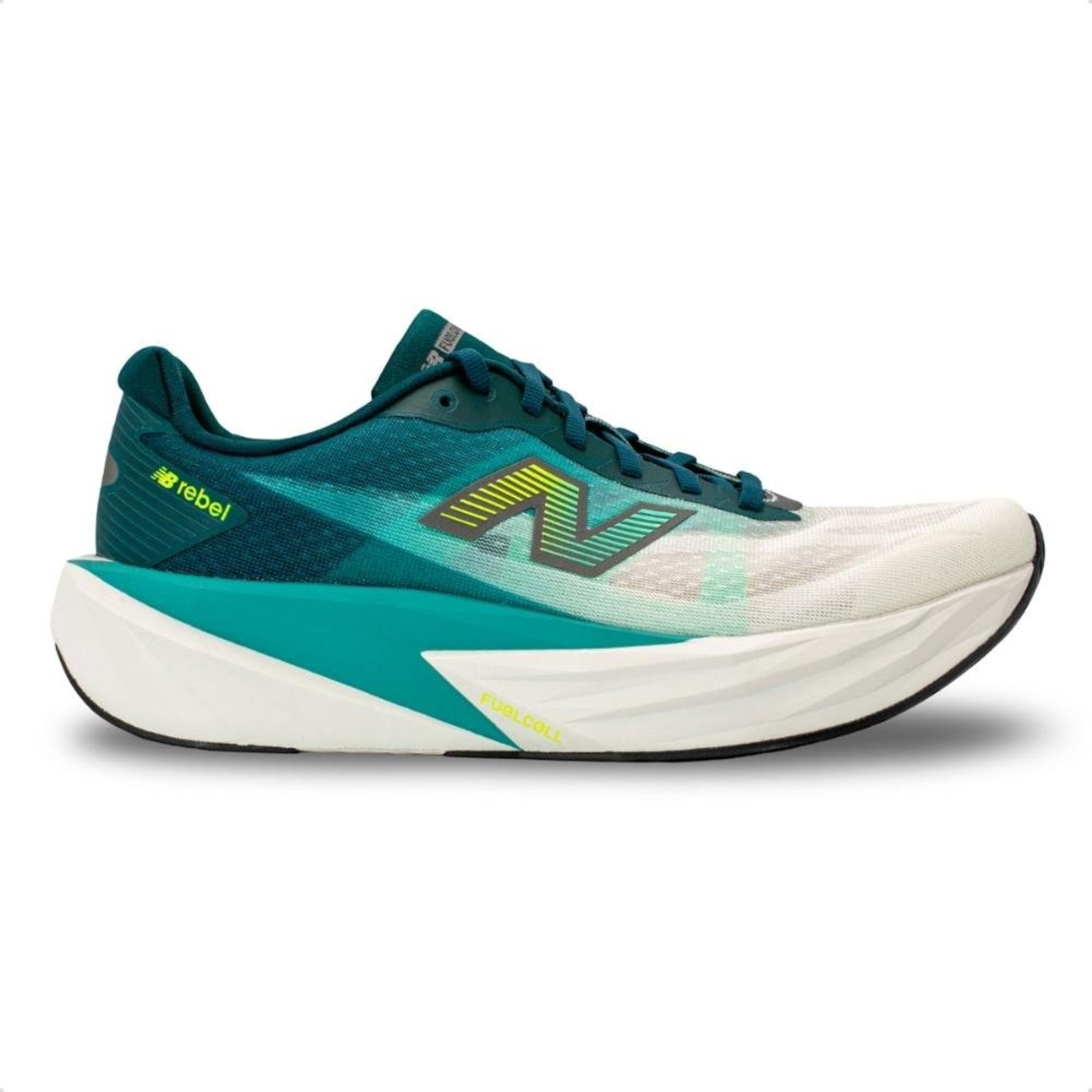Tênis New Balance Masculino Fuelcell Rebel V5 Corrida Verde