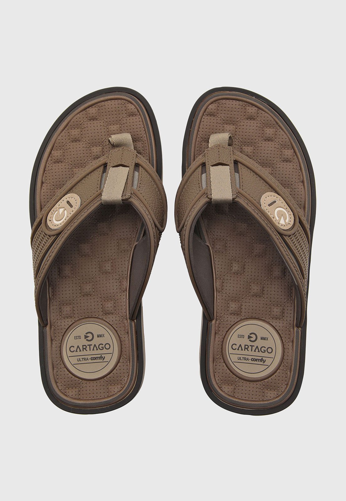 Chinelo Masculino Cartago Lyon IV Marrom