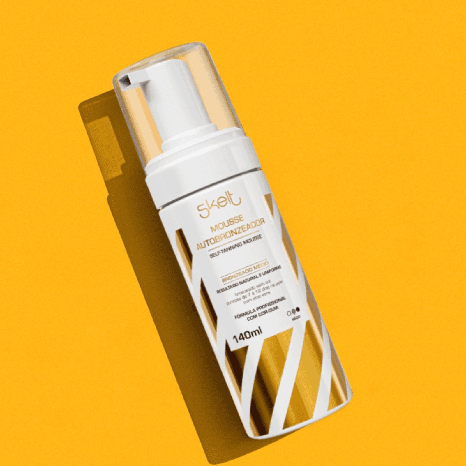 Vista 3 Skelt Mousse Autobronzeador amarelo Skelt amarelo