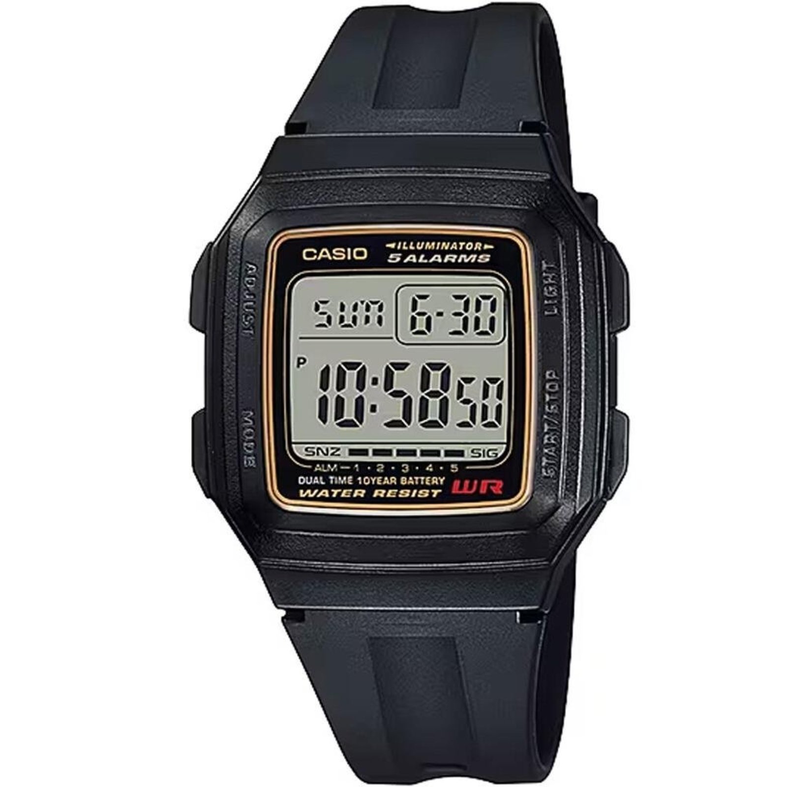 Relógio Casio Standard F-201WA-9ADF-SC Preto
