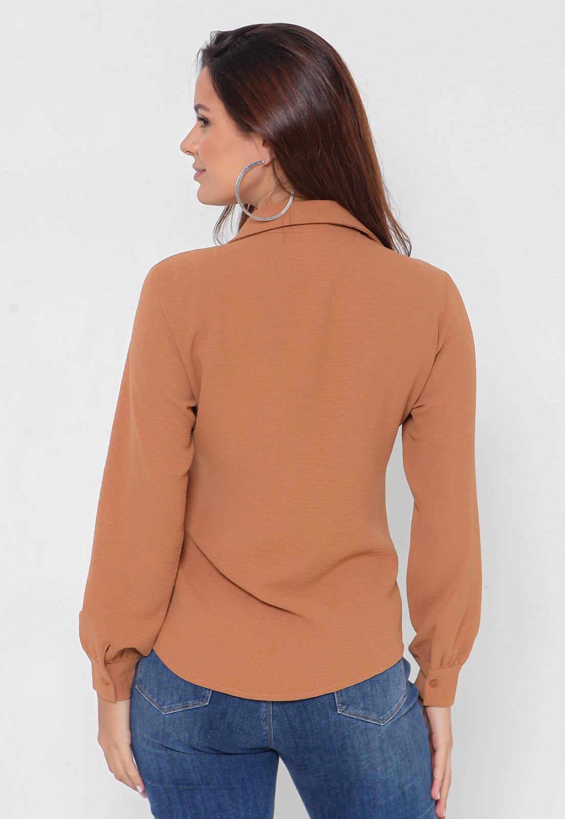 Vista 3 Camisa Intens Manga Longa Air marrom Intens marrom
