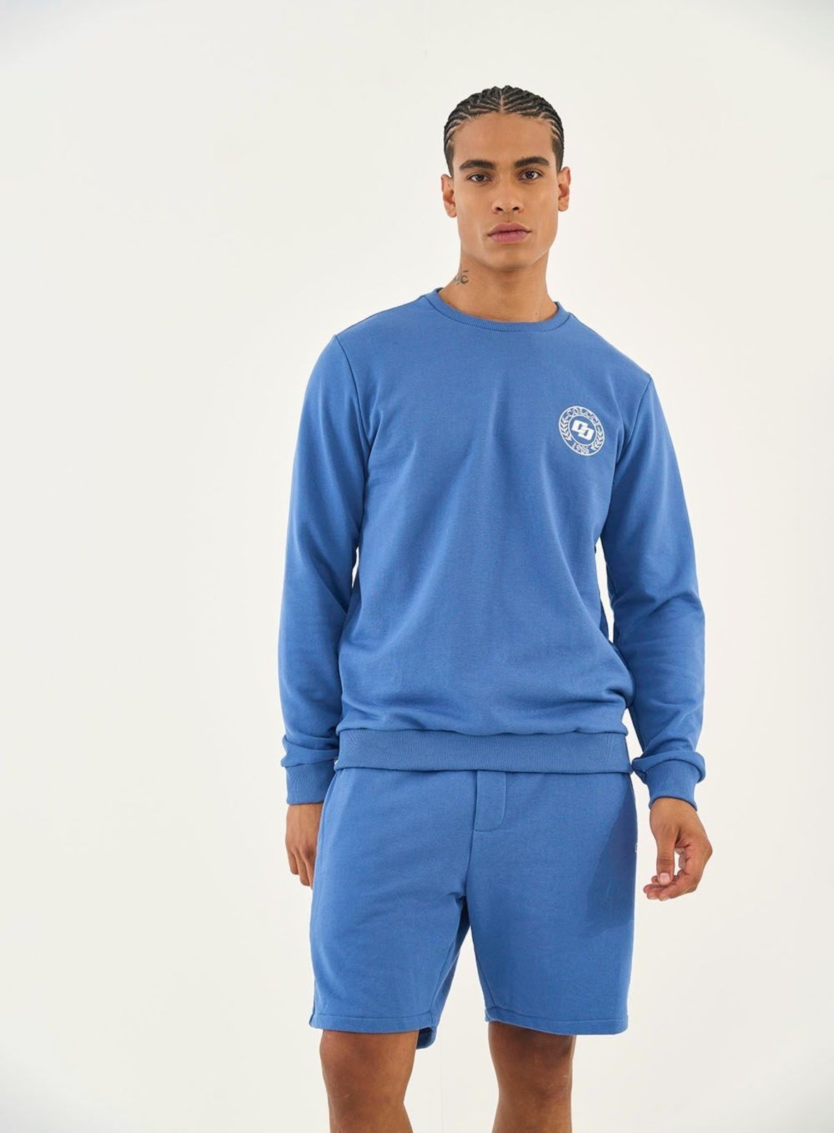 Blusão Slim Com Detalhe Em Estampa Colcci Azul Zarco