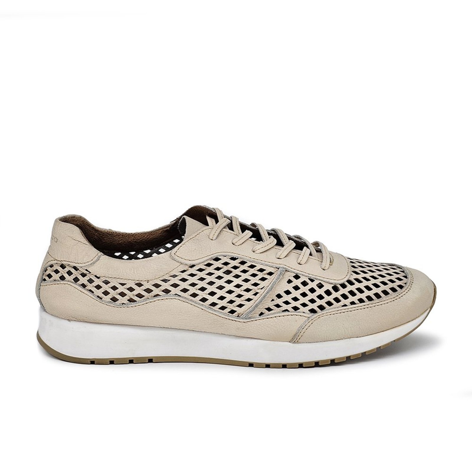 Tênis Feminino TIE30 Couro Roma Off White