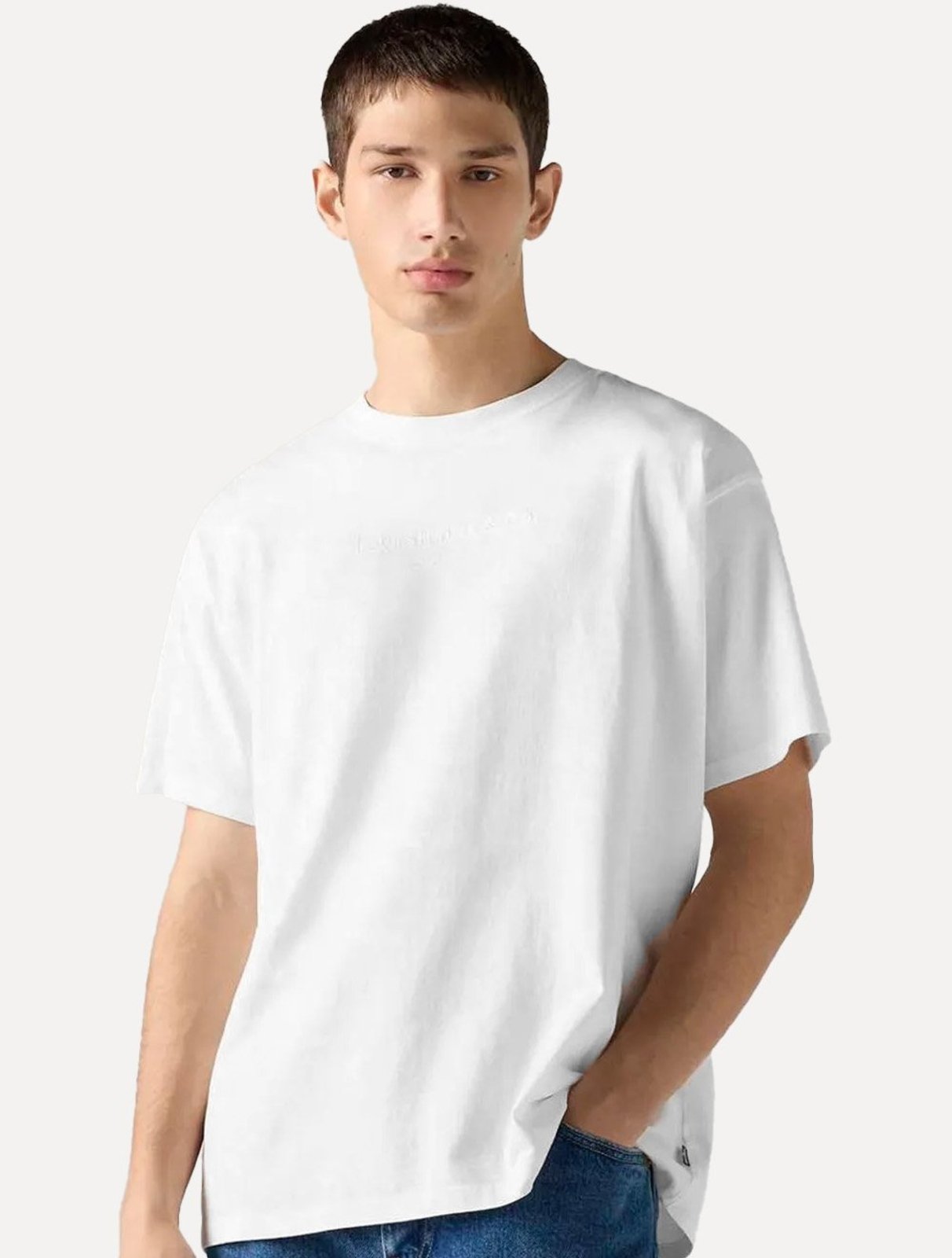 Camiseta Levis Masculina Vintage Trade Mark Branca