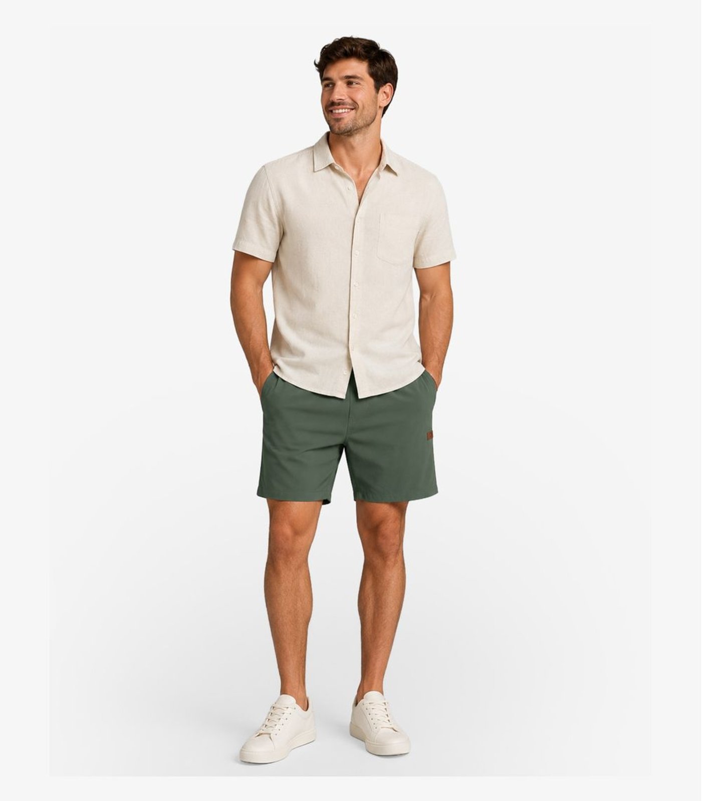 Bermuda Masculina em Sarja Diametro Verde