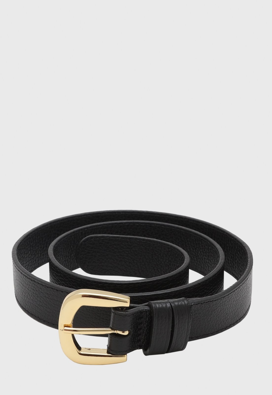 Cinto de Couro Mariart 25 mm Preto