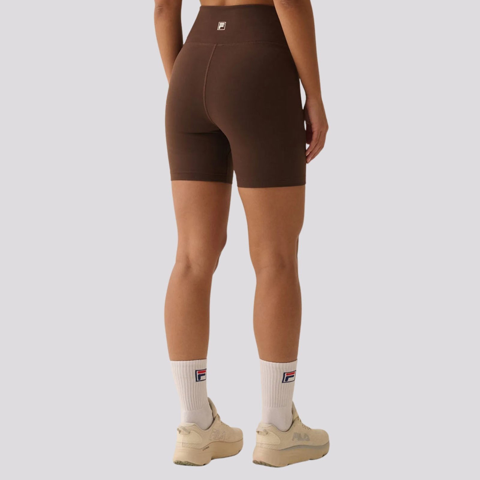 Vista 3 Bermuda Fila Touch Gym Feminina marrom Fila marrom