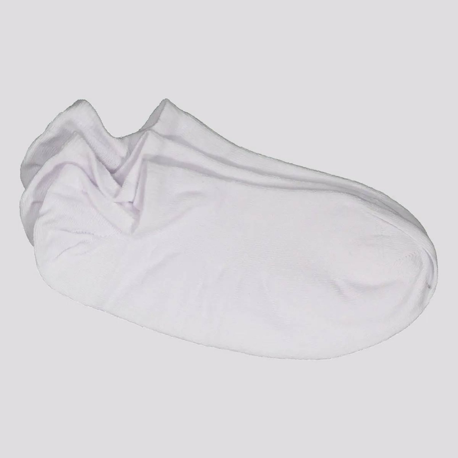 Vista 3 Kit Meia Selene Sapatilha 9 Pares Branca e Bege branco SELENE branco