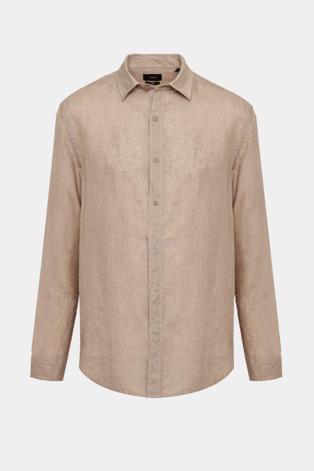 Camisa Aramis Manga Longa Move Slim em Linho Areia