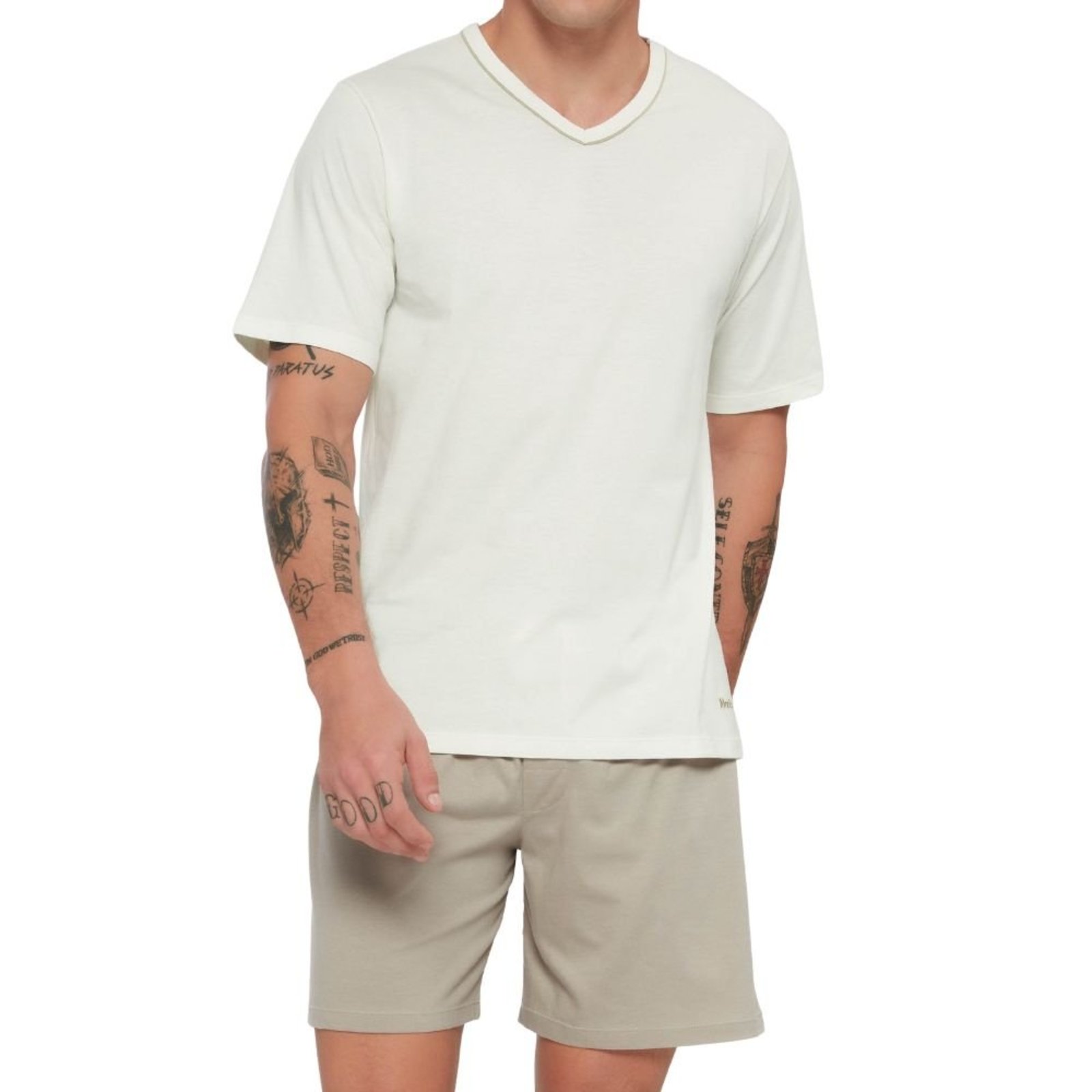 Pijama Manga Curta e Shorts Adulto Masculino Mash 811.56