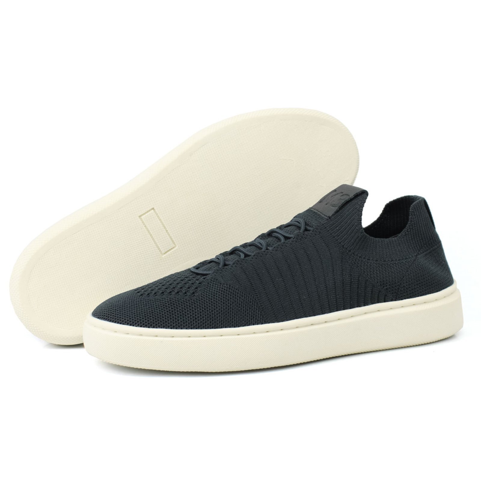 Tênis Masculino Knit Sapatenis Casual Moderno Elegante Confortavel Chumbo