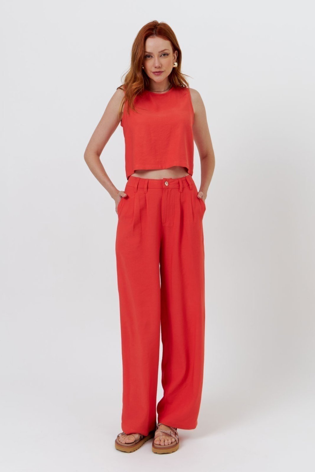 Calça Vanibele Wide Laranja