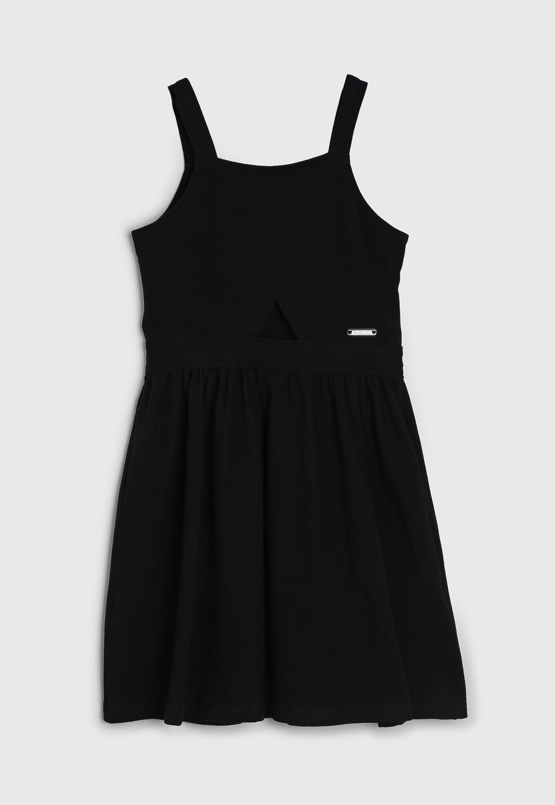 Infantil – Vestido Brandili Saia Franzida Preto