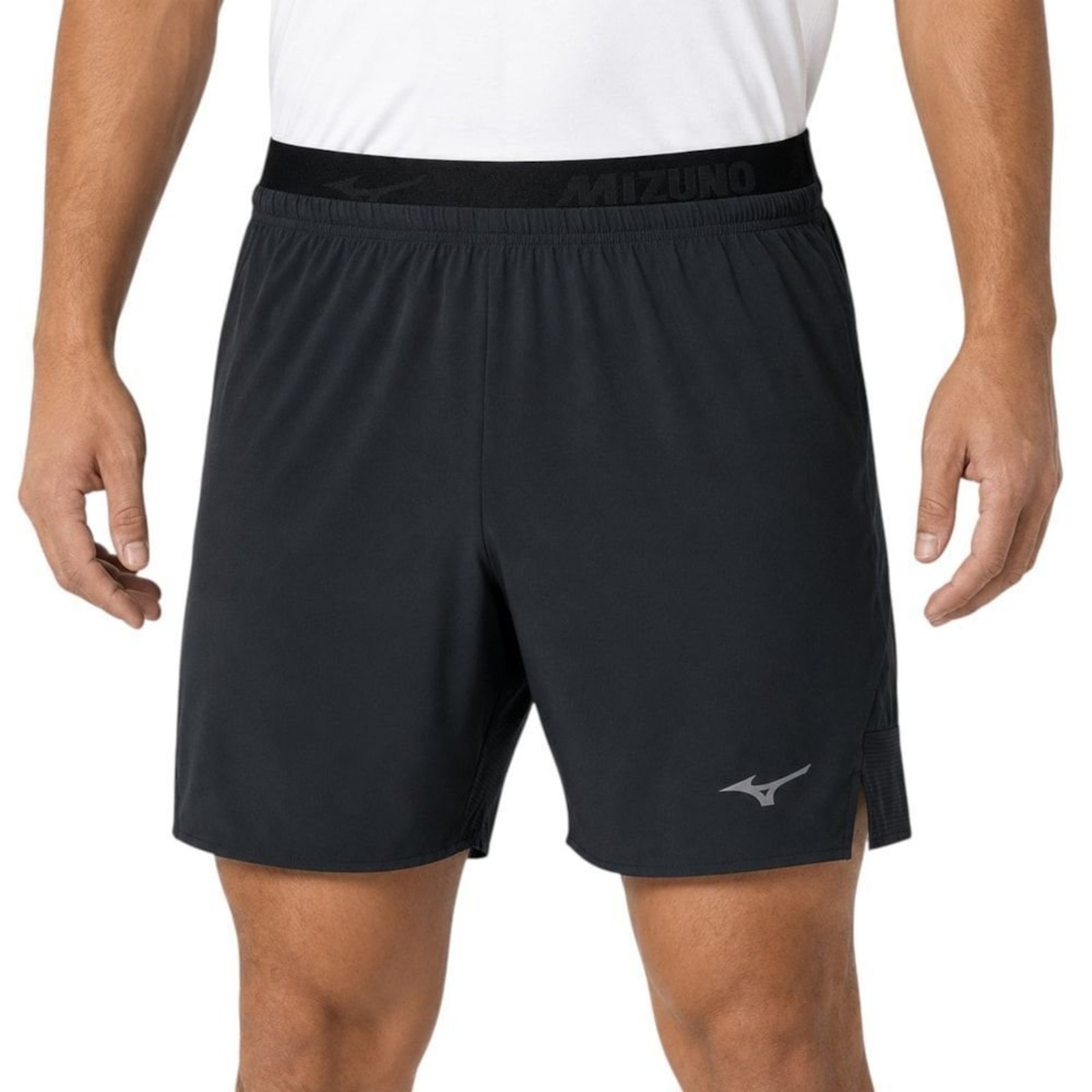 Short Mizuno Active Alpha 2 em 1 5.5" Masculino - Preto - Mizuno"
