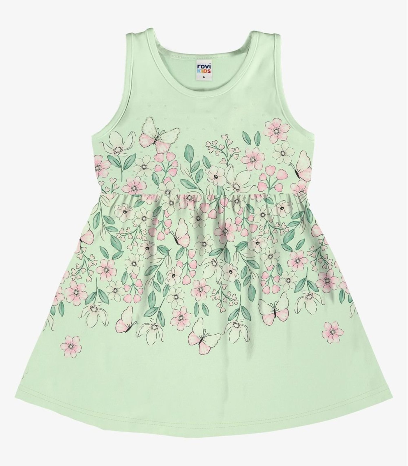 Infantil - Vestido Com Estampa Floral Rovi Verde
