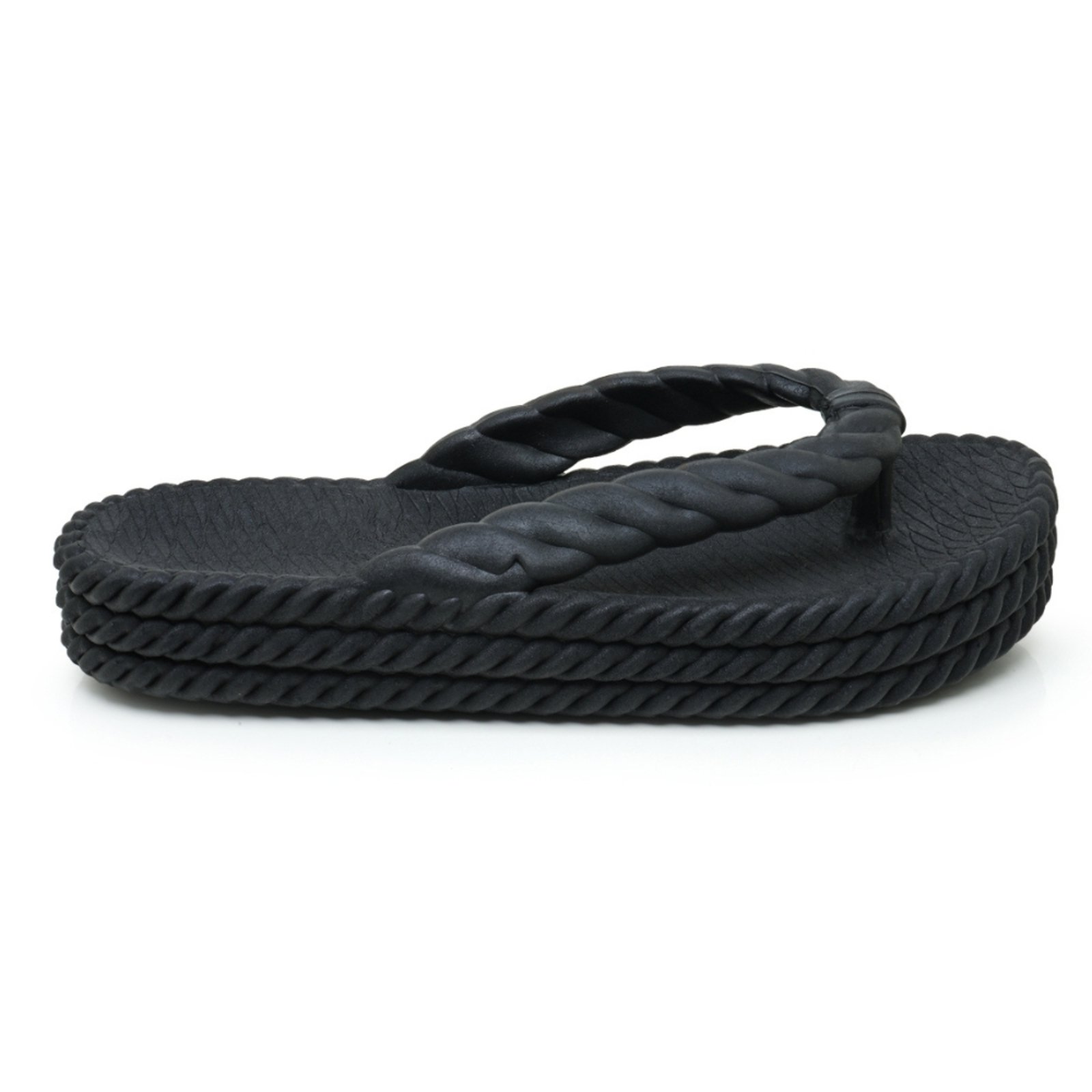 Chinelo Revalis Conforto UltraSlide Dedo Trança Preto- Super Confortável