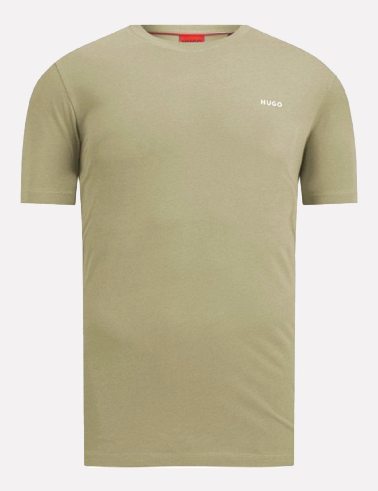 Camiseta Hugo Boss Masculina Regular Dero222 Verde Sálvia Claro