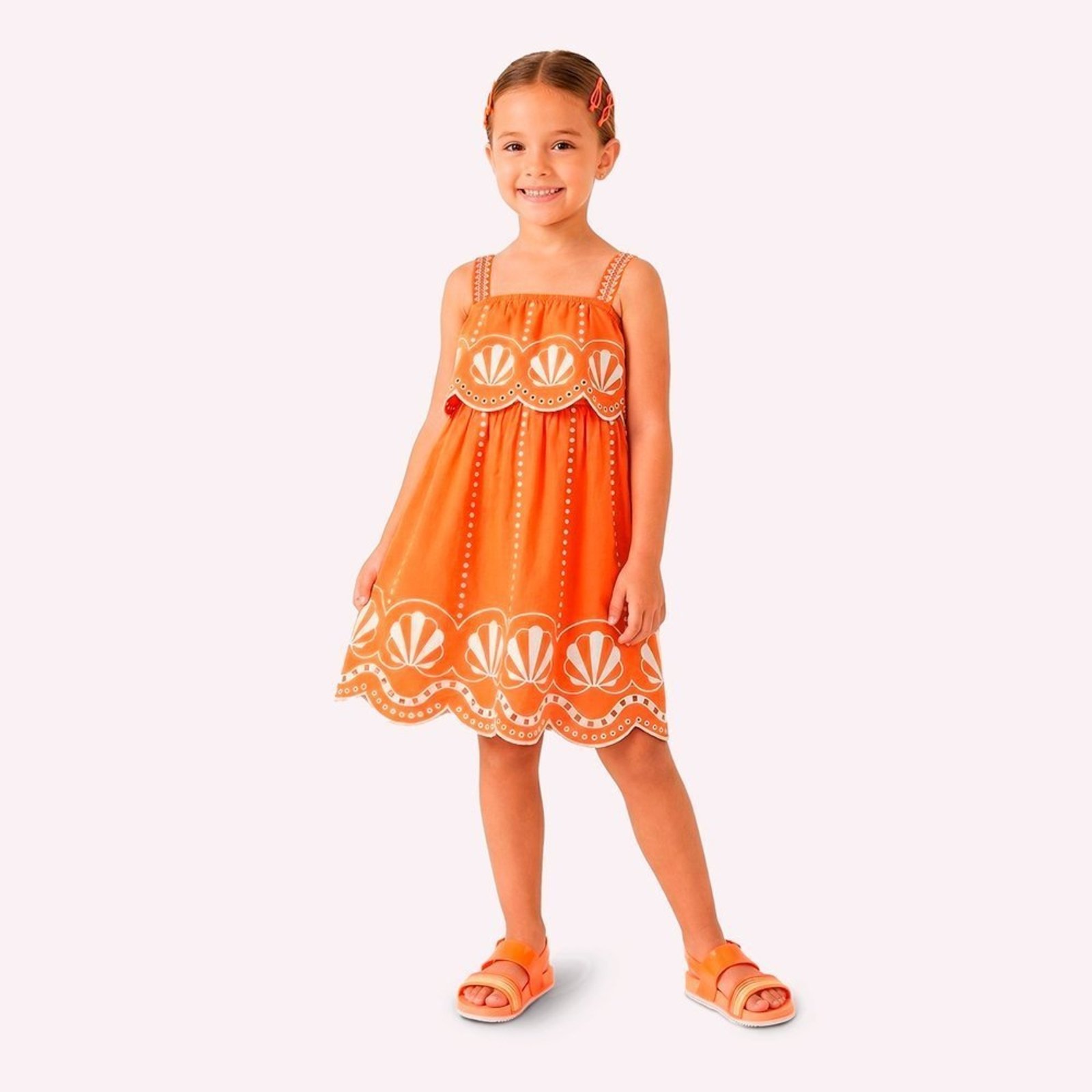 Infantil - Vestido Menina em Cotton Nanai