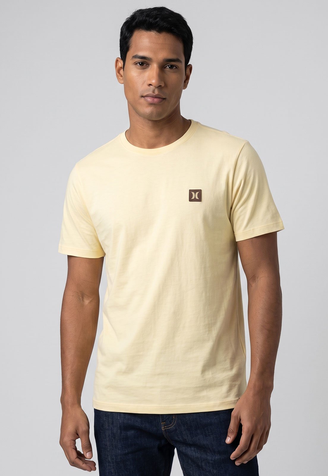 Camiseta Masculina Hurley Silk Mini Icon Amarela