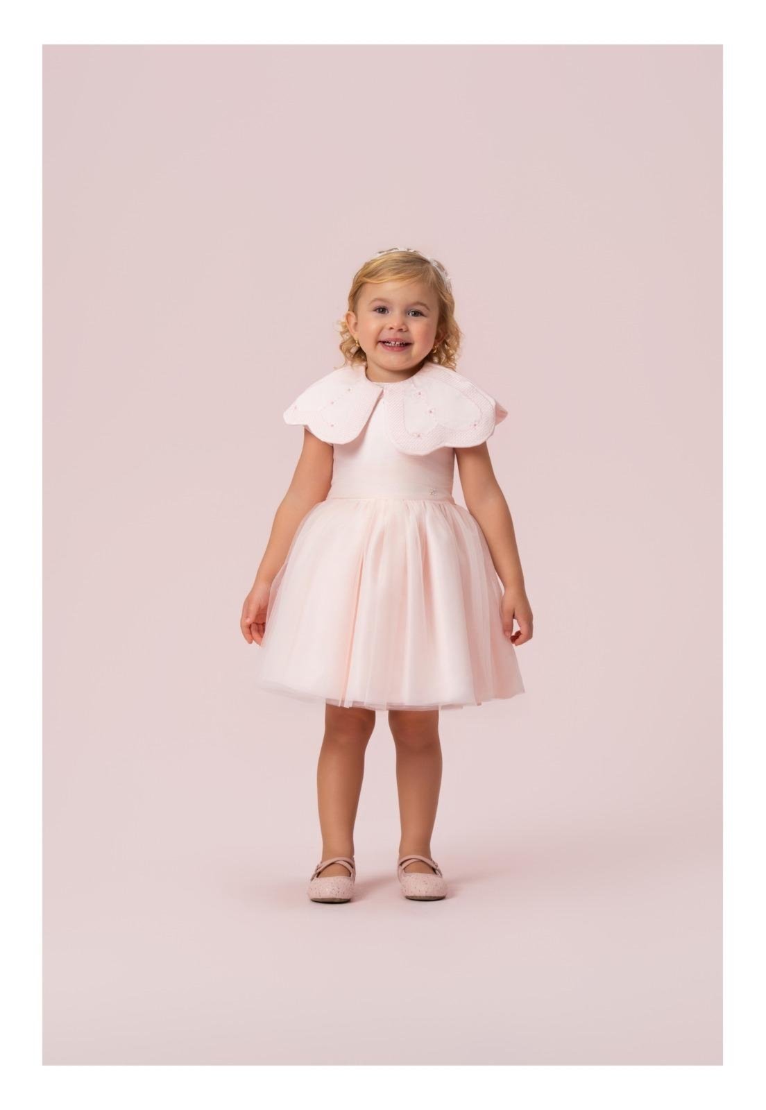 Infantil - Vestido Menina Festa Petit Cherie 1 Rosa