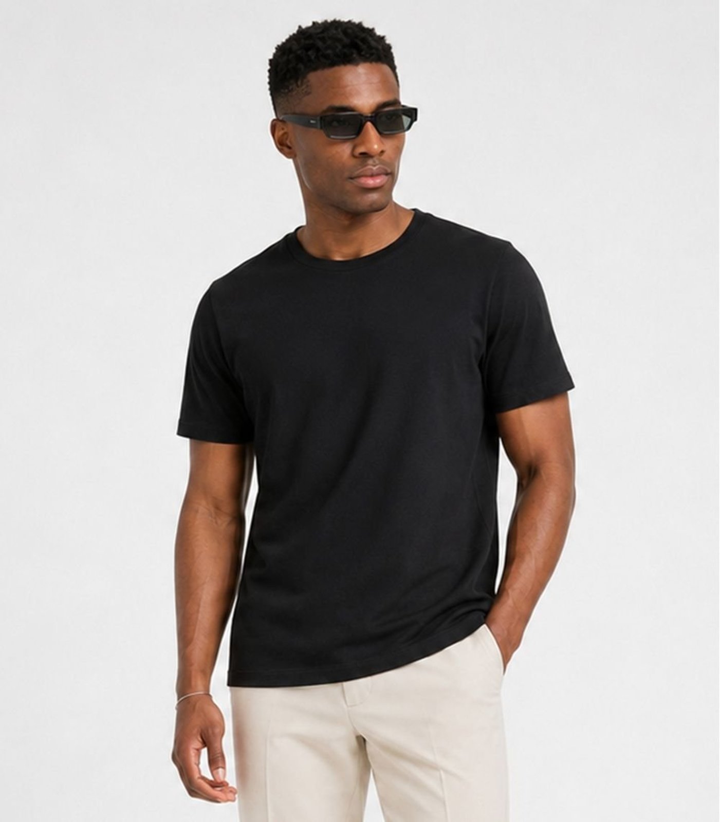 Camiseta Masculina Básica Manga Curta Select Preto