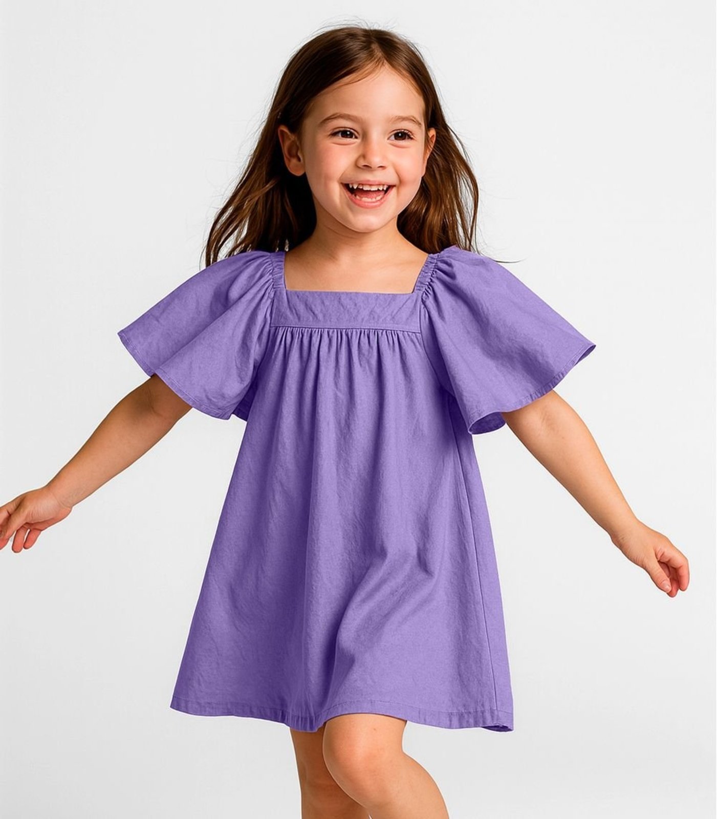 Infantil - Vestido em Viscose Infinita Cor Roxo