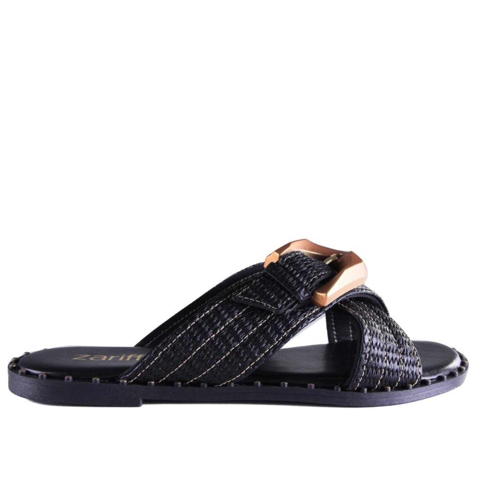Rasteira Feminina Zariff I363081 Preto Incolor