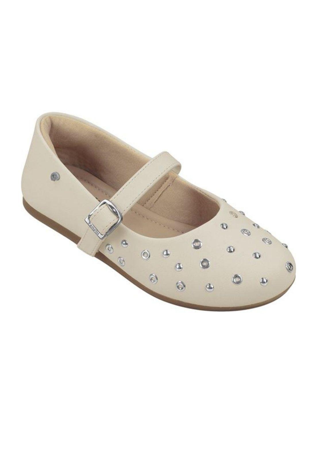 Vista 2 Infantil - Sapatilha Pampili Vanilla Metais Cream 28 PKT nude PKT nude
