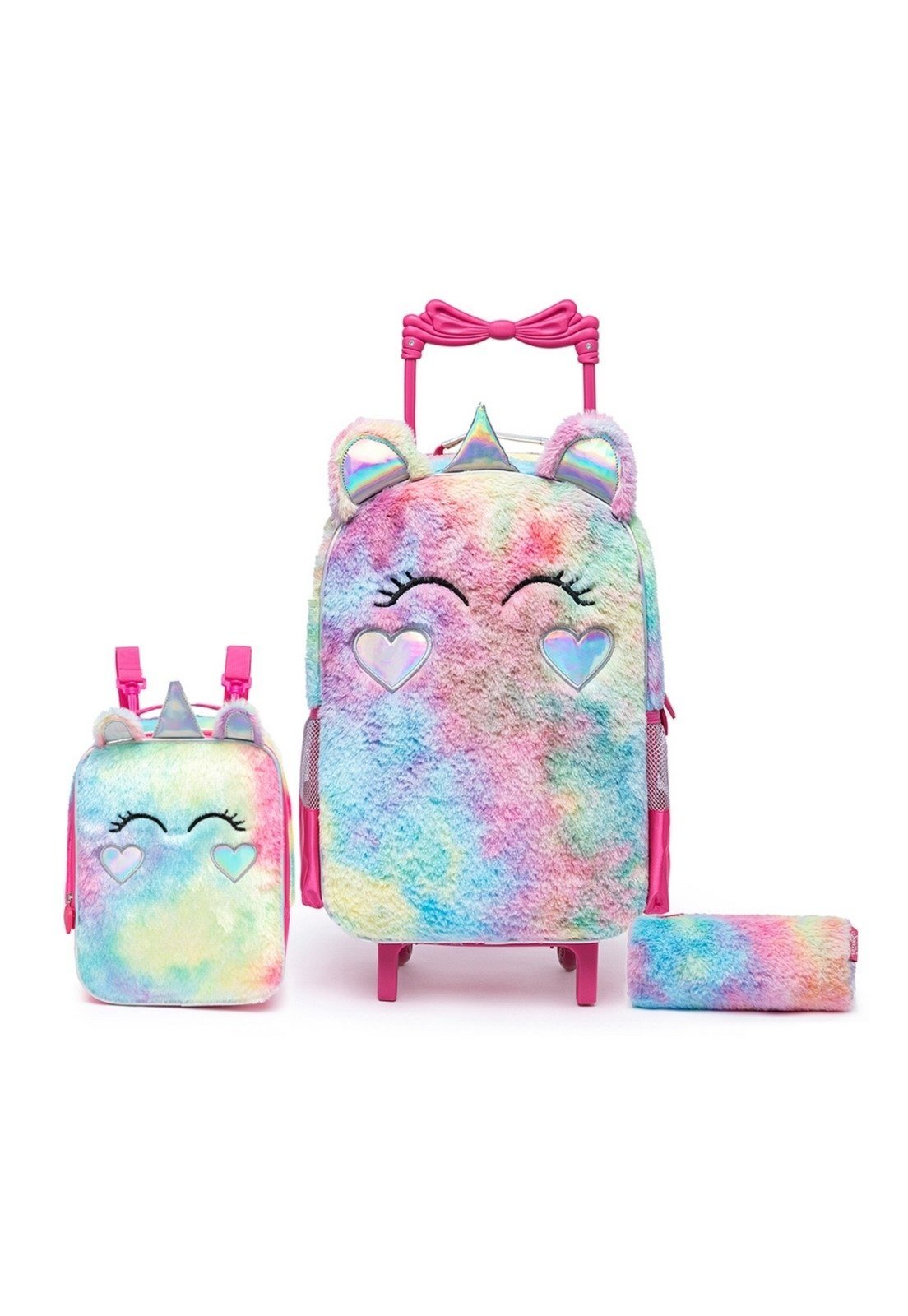 Infantil – Kit Mochila Feminina Escolar Rodinha Reforçada