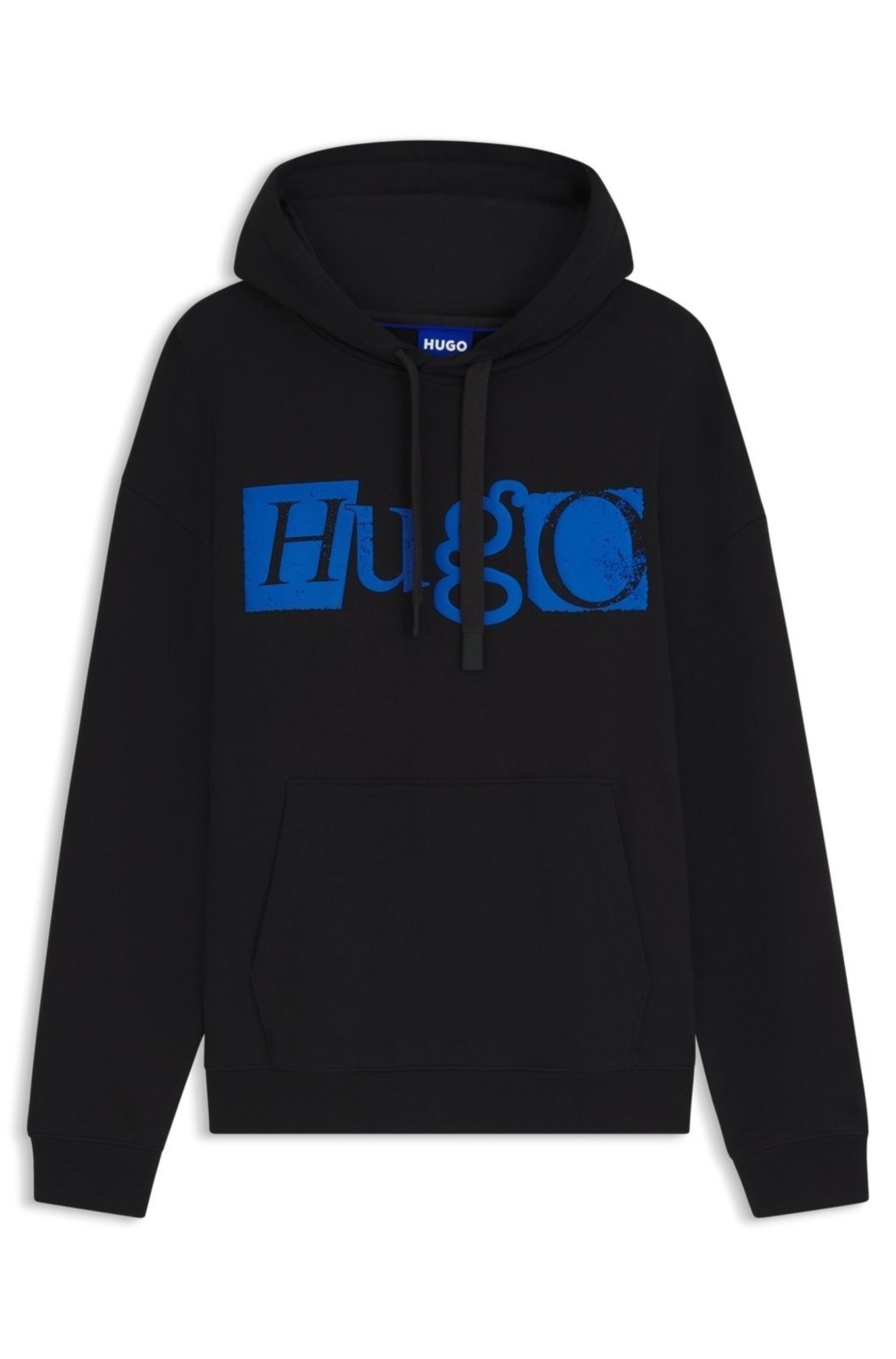 Moletom Com Capuz Em Algodão Com Logo Estampado Em Relevo