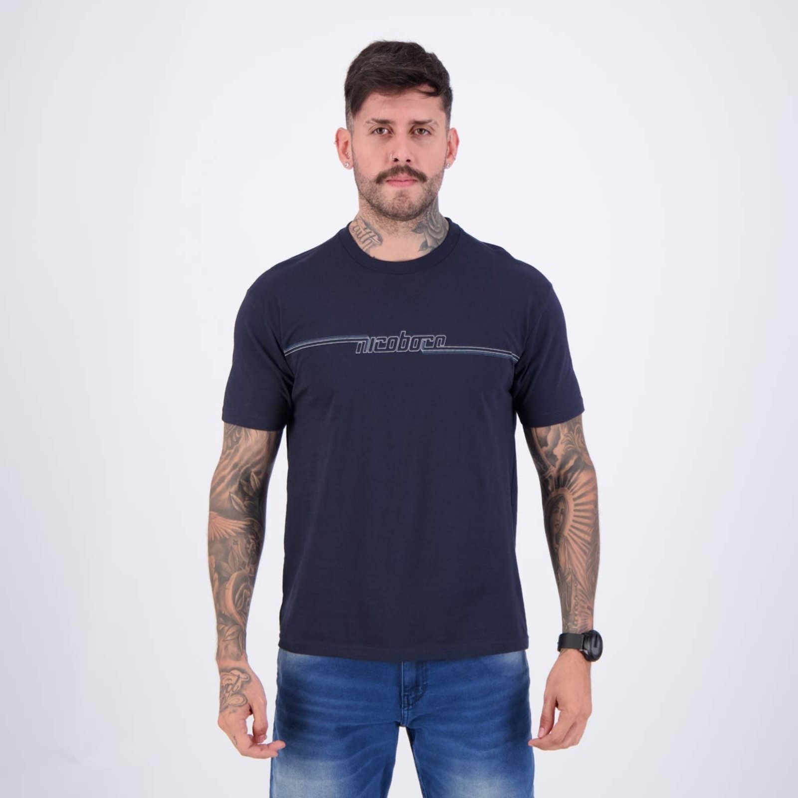 Camiseta Nicoboco Teth Marinho