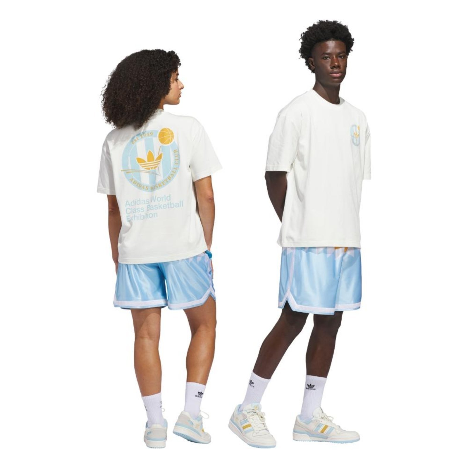 Vista 2 Infantil - Shorts Originals Basketball Diamond Pack adidas Originals azul Adidas azul