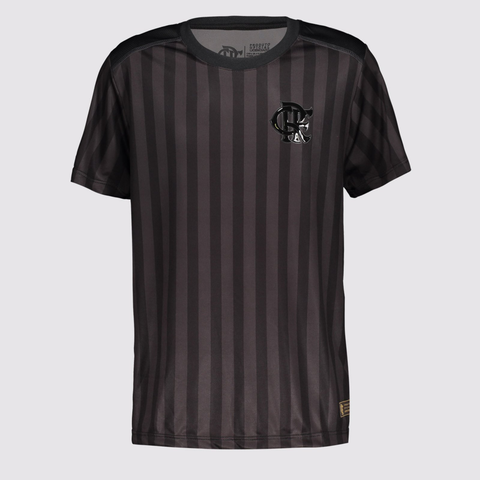 Camisa Flamengo Dry Sublimada Juvenil All Black