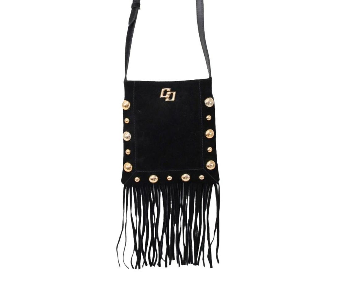 Bolsa Feminina Transversal Colcci Boho Franja Zíper