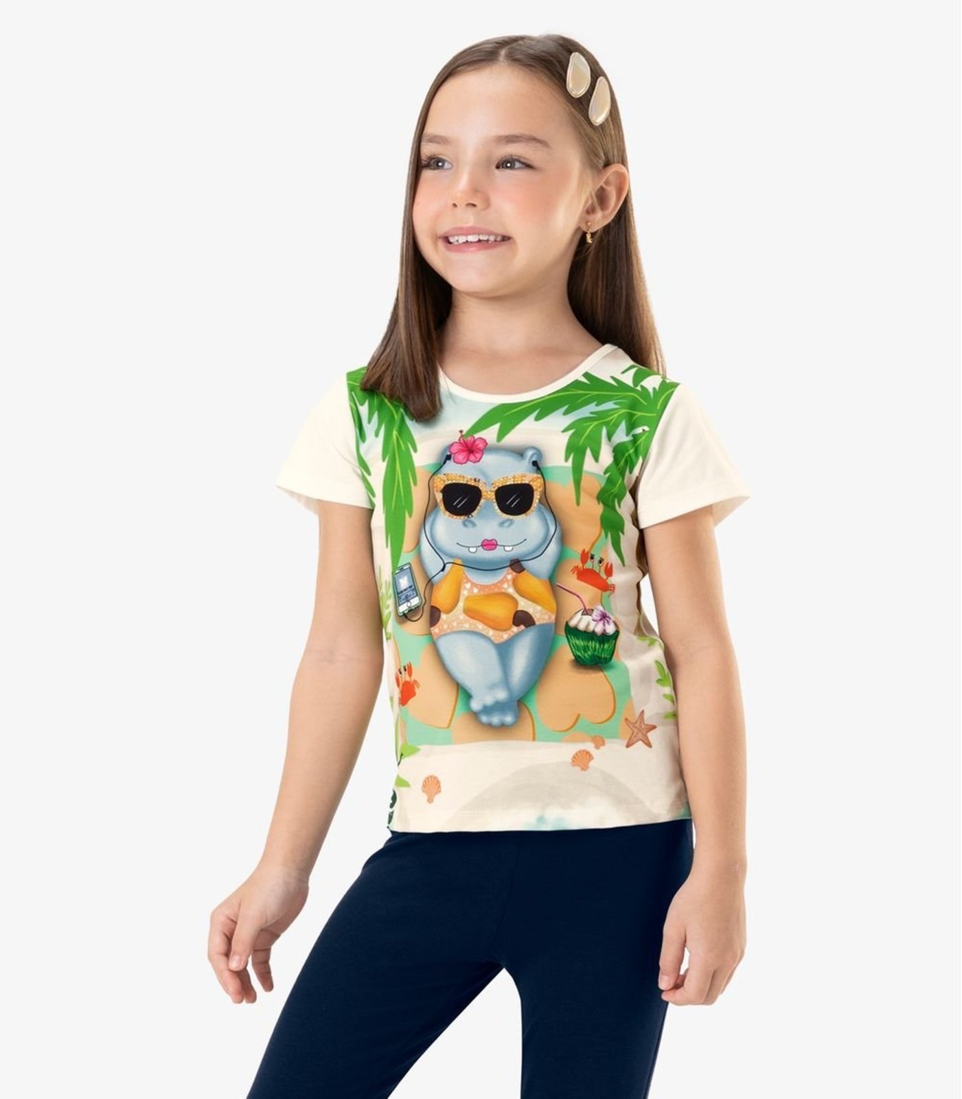 Vista 2 Infantil - Blusa Rovi Rovitex Kids bege Rovitex Kids bege