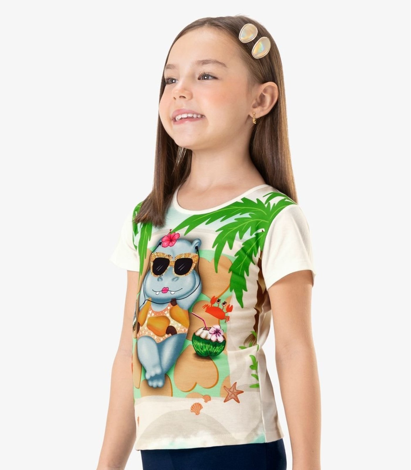 Vista 3 Infantil - Blusa Rovi Rovitex Kids bege Rovitex Kids bege