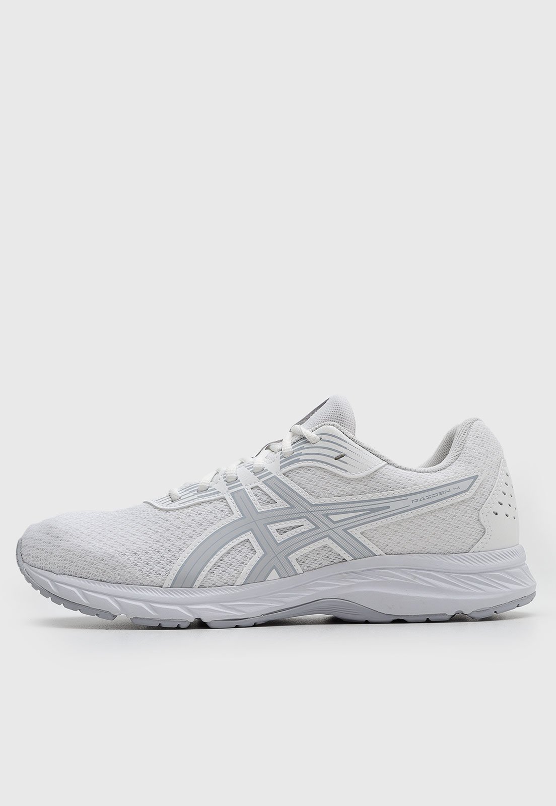 Tênis Masculino Asics Raiden 4 Branco e Cinza
