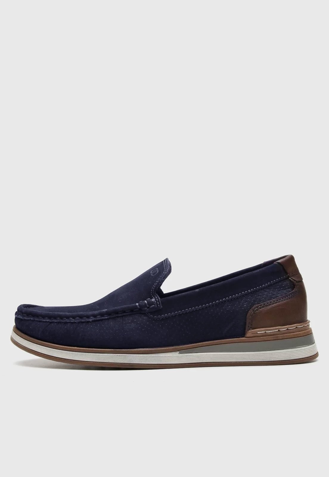 Mocassim Democrata Conforto Azul-Marinho