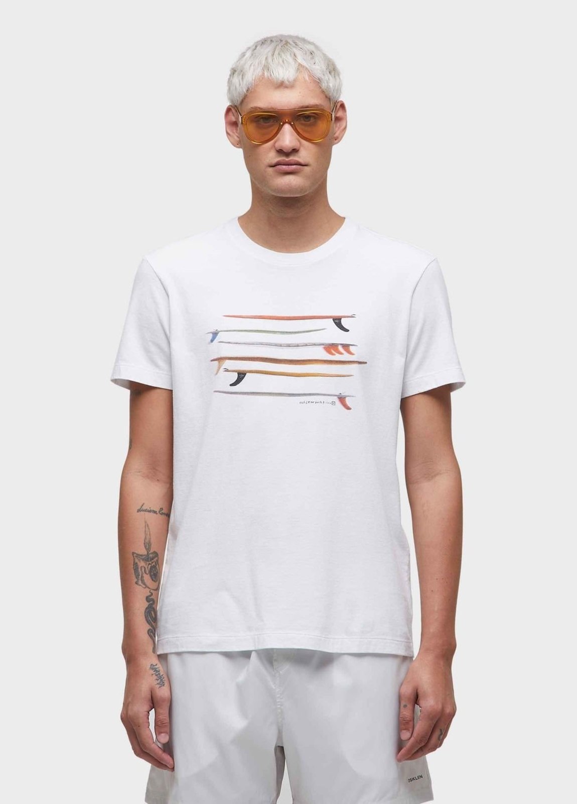 T-shirt vintage listrado pranchas OSKLEN