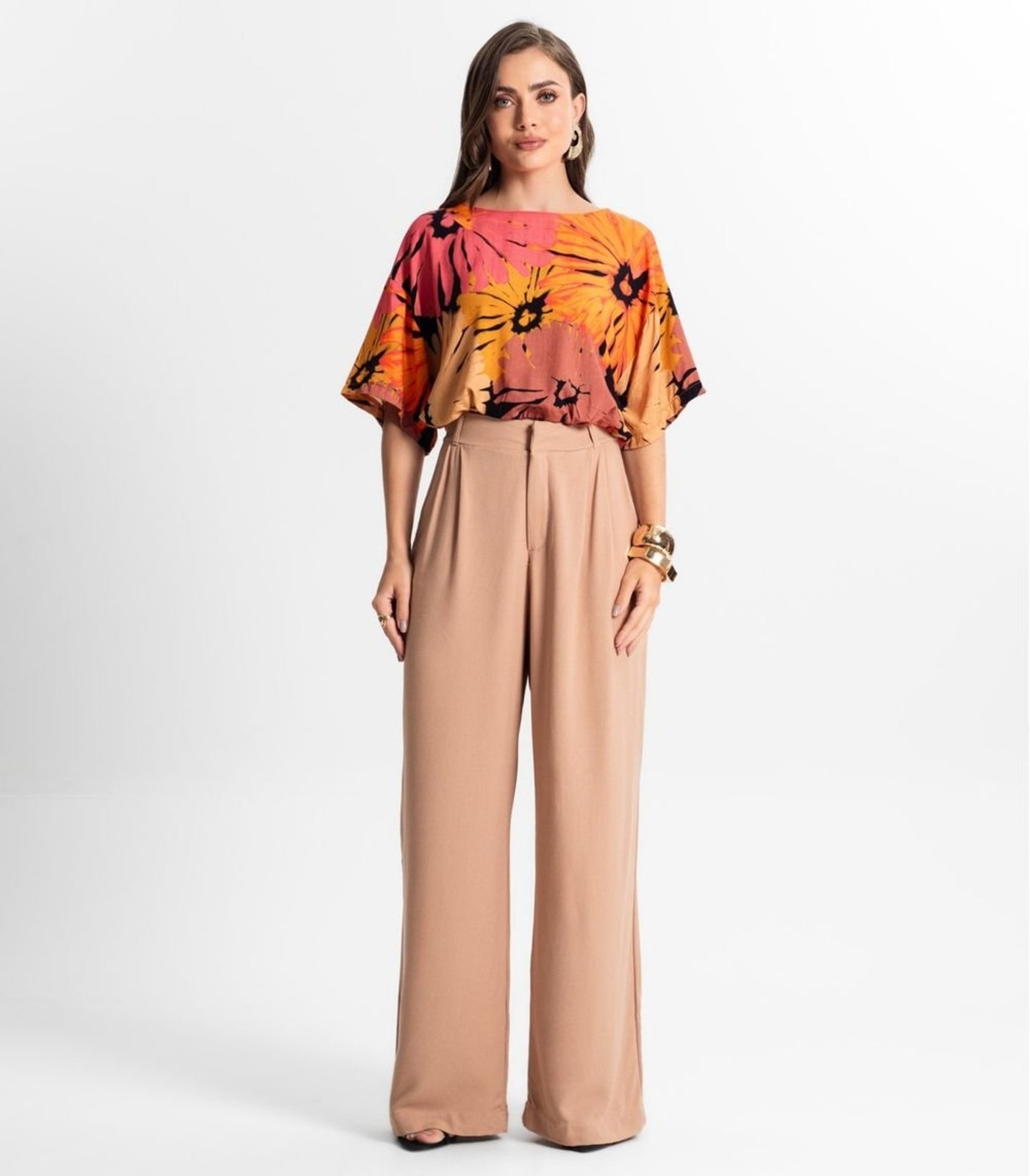 Calça Pantalona Feminina Endless Marrom