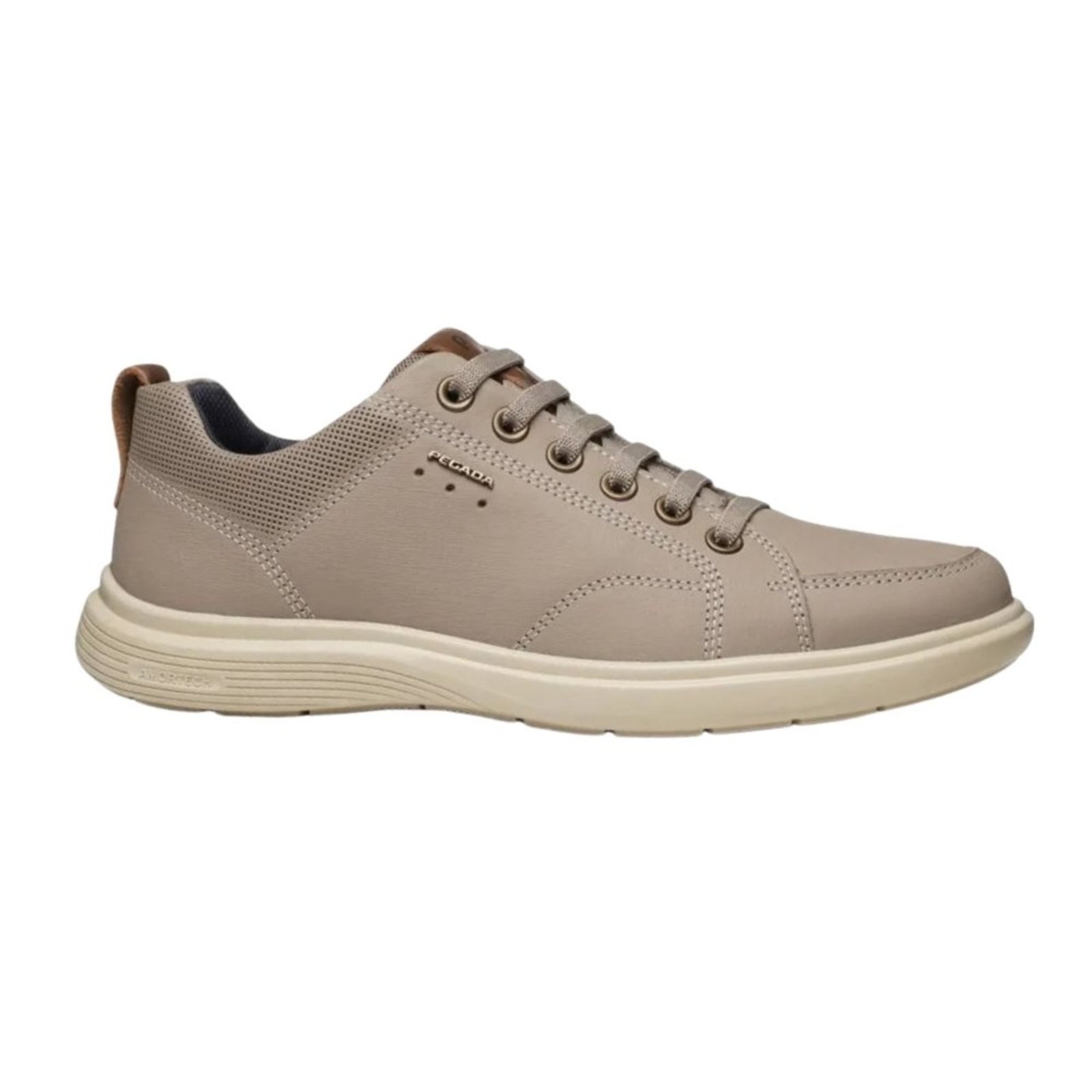 Vista 2 Sapatenis Pegada Couro Masculino - 112201 bege PEGADA bege