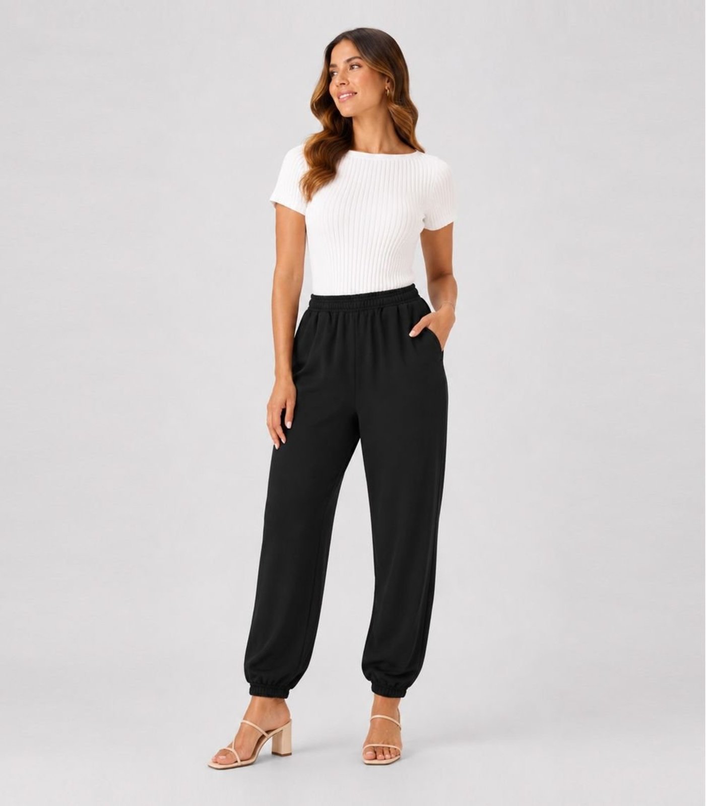 Calça Feminina Moletom Peluciado Infinita Cor Preto