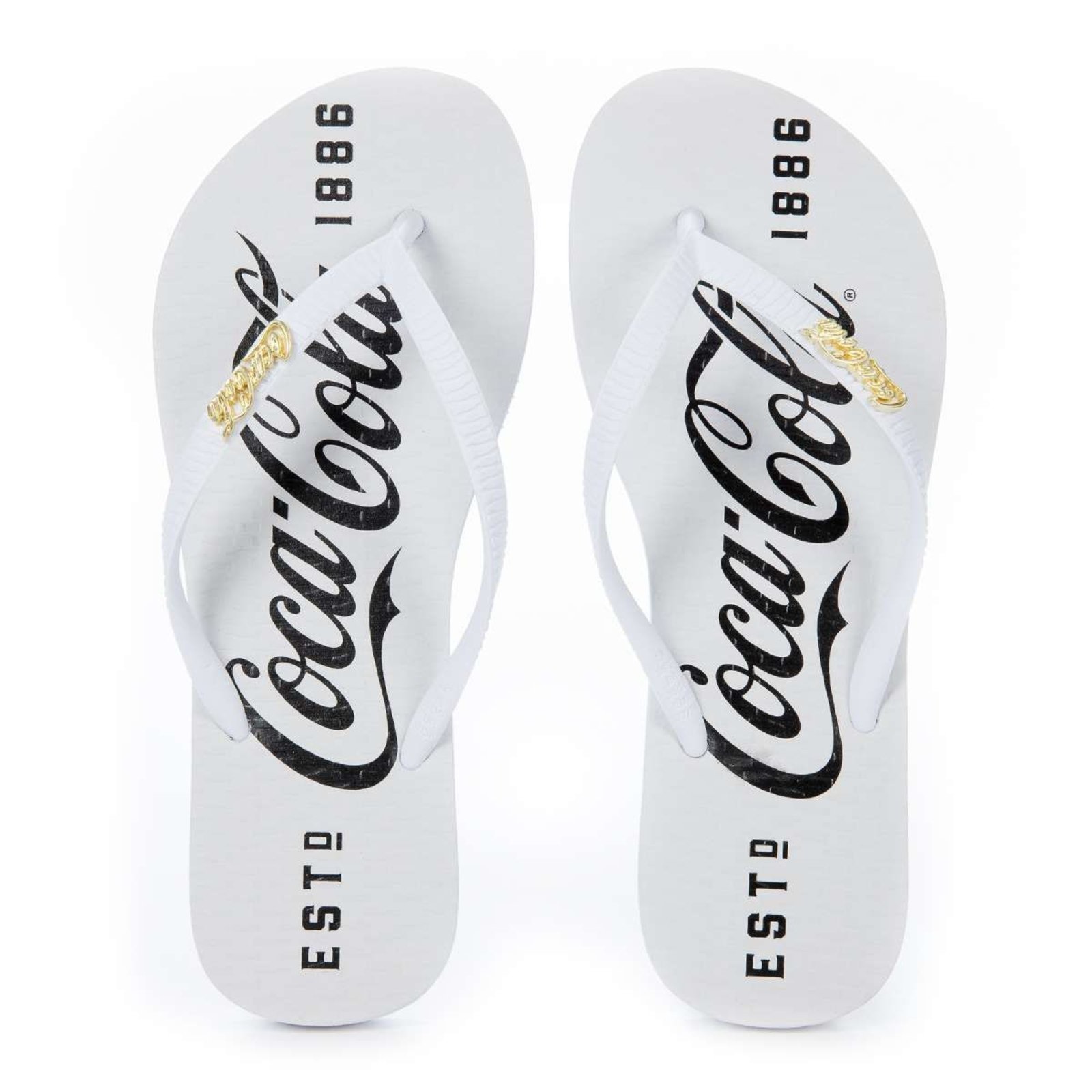 Chinelo Coca Cola 1886 Feminino - Branco